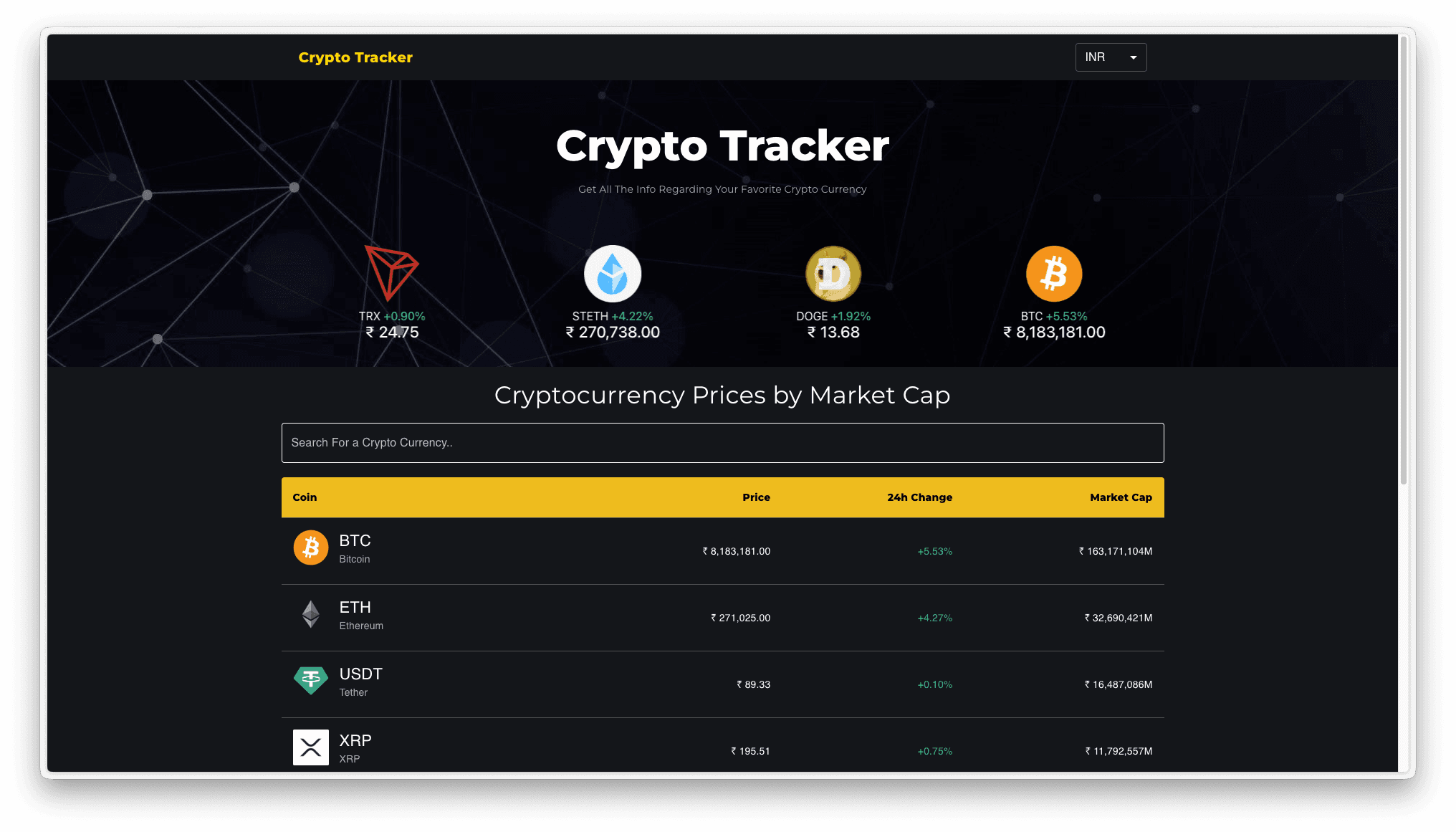 Crypto Tracker