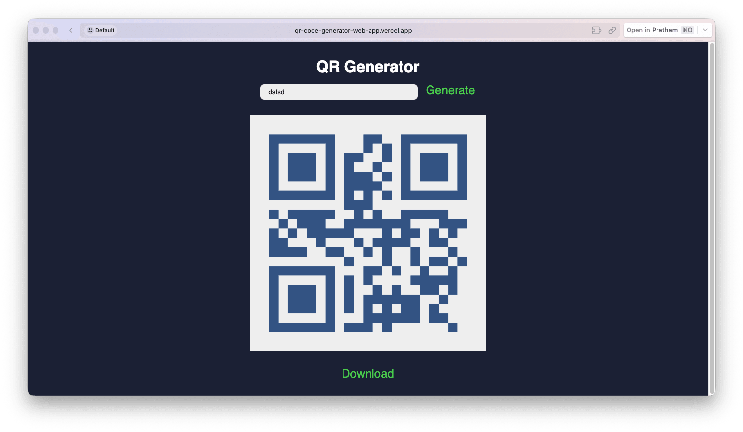 QR Code Generator